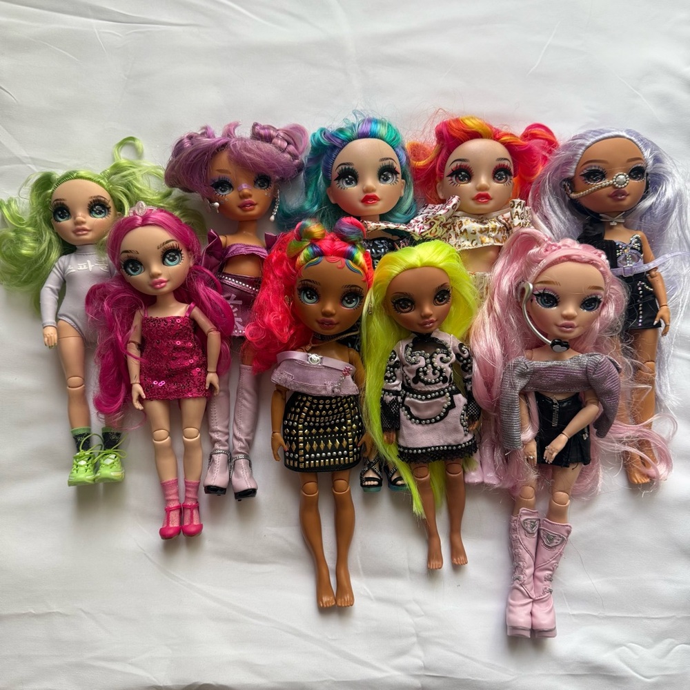 Rainbow high dolls LOT of 9
